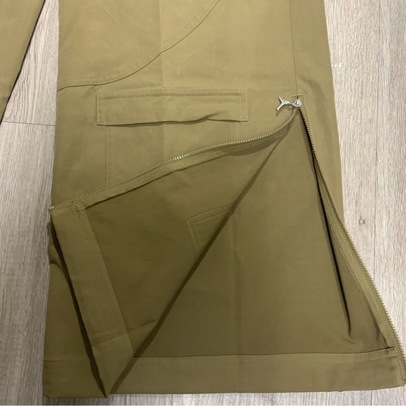 New Nike Jordan Chicago Women’s Heavyweight Cargo Pants Brown Kelp Oversized Fit - Picture 6 of 15